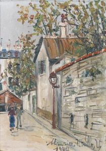 Rue Saint Vincent by Maurice Utrillo