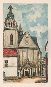 L'eglise De Limours. 1927-1928. by Maurice Utrillo