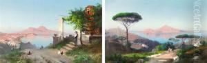 Returning From Market, Capri Beyond by Cesare Uva