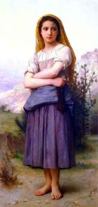 Bergere 1886 by William-Adolphe Bouguereau