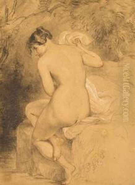 A Girl Bathing - view 1