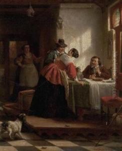 Disput In Der Stube by Johannes Christoffel Vaarberg