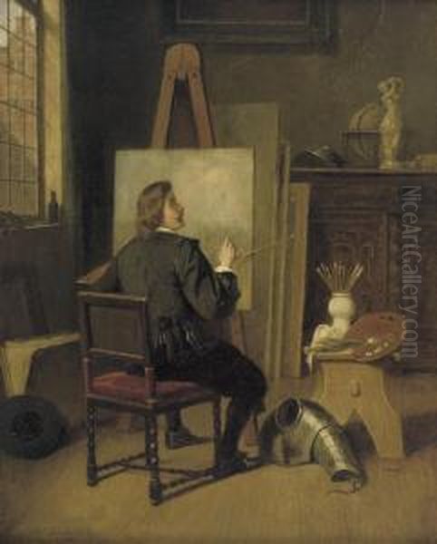 An Artist In His Studio - view 1