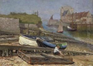 The Harbour Of Veere by Willem F.A.I. Vaarzon Morel