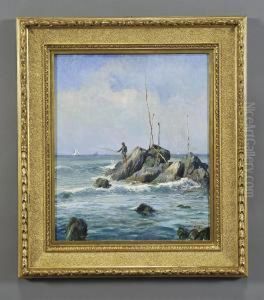 Pescatore A Sturla by Alfredo Vaccari