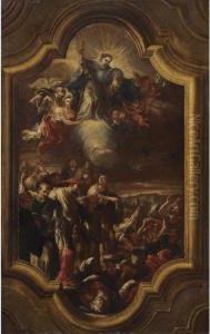 Design For A Ceiling Depicting The Church's Triumph Over The Heretics Design For A Ceiling Depicting The Church's Triumph Over The Heretics