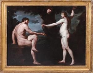 Adamo Ed Eva Nel Paradiso Terrestre by Nicola Vaccaro