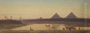 The Pyramids, Egypt by Charles Vacher
