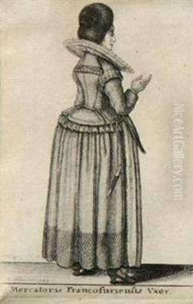 Two Female Figures In Period Clothing - view 1