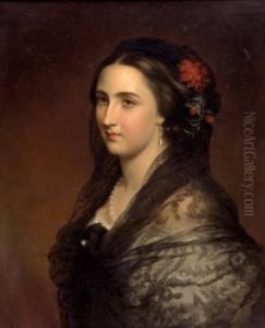 Bildnis Der Irma Von Bethlenfalvy by Miklos, Nikolaus Vadasz