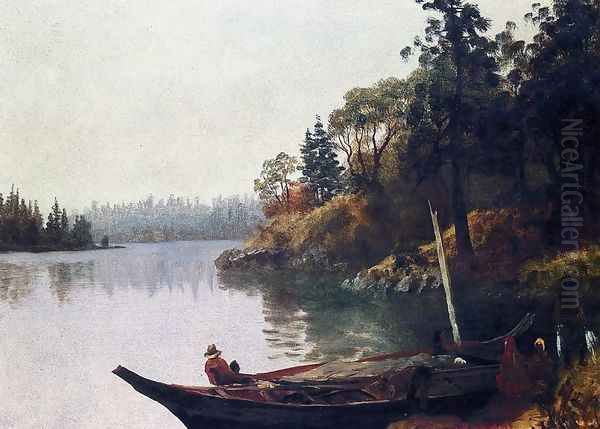 Salmon Fishing on the Northwest Coast - view 1
