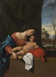 Vierge A L'enfant by A. Vaillant