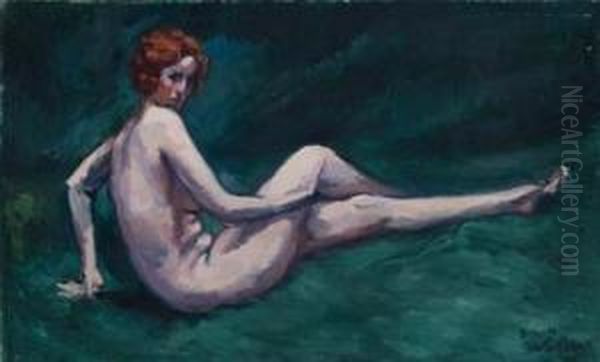 Reclining Nude On The Grass. - view 1