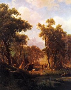 Indian Encampment, Shoshone Village