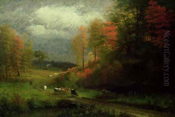 Rainy Day in Autumn, Massachusetts, 1857 - view 1