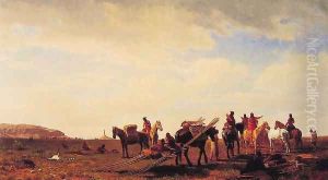 Indians Travelling Near Fort Laramie