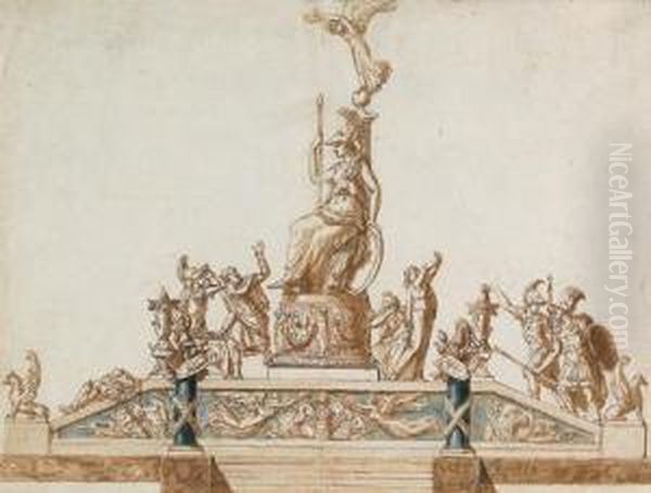 Design For A Historic Monument With Minerva - view 1