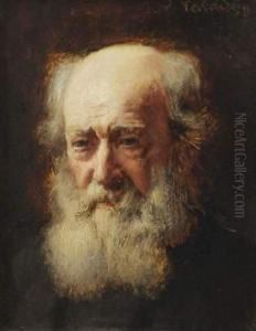Portrait D'homme Barbu by Jules Emmanuel Valadon