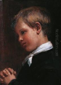 Portrait De Jeune Garcon by Jules Emmanuel Valadon
