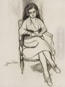 Portrait De Jeune Fille by Suzanne Valadon
