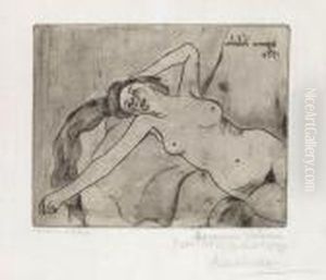 Ketty S'etirant by Suzanne Valadon