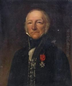Portrait D'homme by Alexis Leon Louis Valbrun