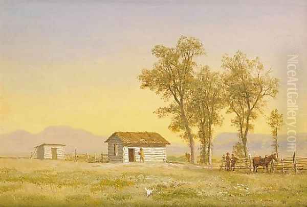 Homestead in the Rocky Mountains 1863 - view 1