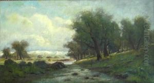 River Landscape by Manuel Valencia