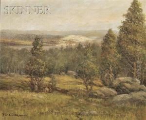 View Over A Wooded Landscape by Theodor Victor Carl Valenkamph