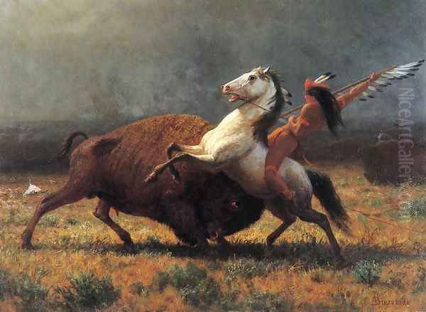 The Last of the Buffalo II by Albert Bierstadt