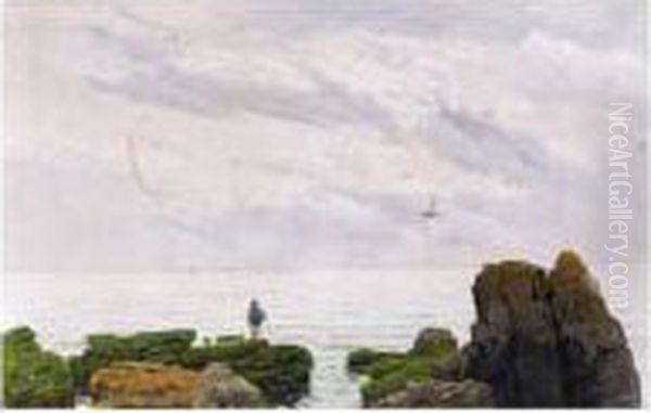 A Figure On The Shore - view 1