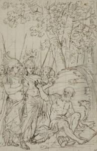 Alexander And Diogenes by Giuseppe Valeriani