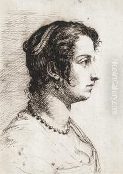 Head Of A Woman In Profile - view 1