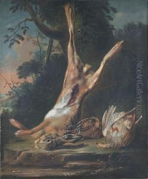 Still Life - Dead Hare And Game In A Landscape - view 1