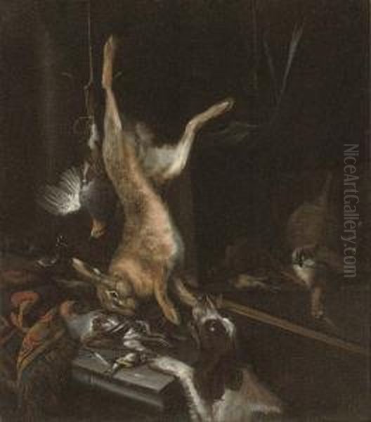 A Game Still Life With A Spaniel - view 1