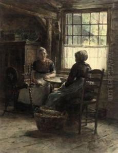 A Pleasent Conversation by Hendrik Valkenburg