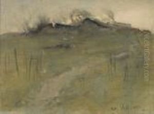 Gehoft In Hugeliger Landschaft by Edouard Vallet