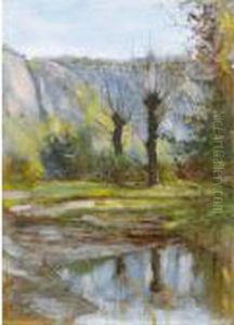 Arbres At Falaise by Edouard Vallet