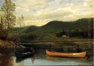 Men In Two Canoes