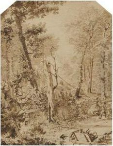 Foret De Fontainebleau by Alphonse Vallot