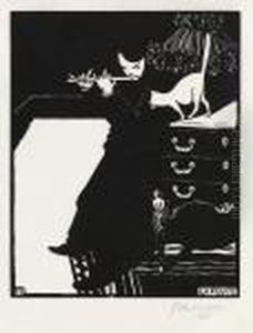 La Flute by Felix Edouard Vallotton