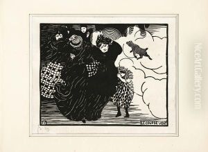 Le Coup De Vent by Felix Edouard Vallotton