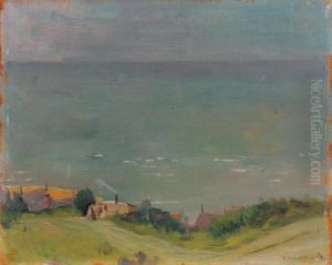 Marine A Houlgate by Felix Edouard Vallotton