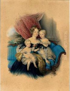 A Portrait Of Anna Elisabeth Baronesse Van Palandt by Jean Chretien I Valois
