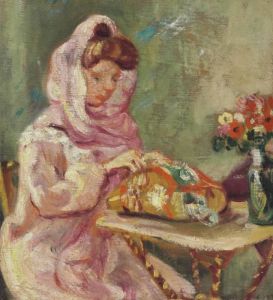 Suzanne Valtat Cousant by Louis Valtat