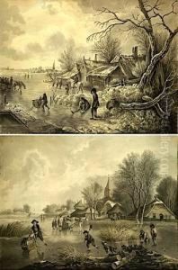Paysages D'hivers by Johanna Maria Cijfveer Van Outheusden