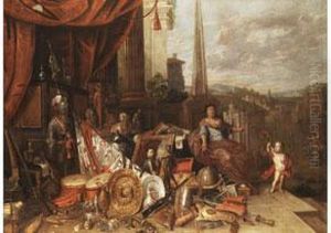Allegorie Des Reichtums Als Irdisches Gluck - Vanitas by Francois Van Aken