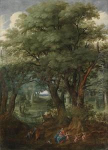 Wooded Landscape With The Rest On The Flightinto Egypt