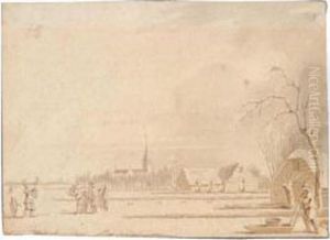 Winter Scene by Cornelis Ploos Van Amstel