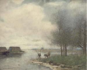 Peat Marshes, Holland by Anton Van Anrooy